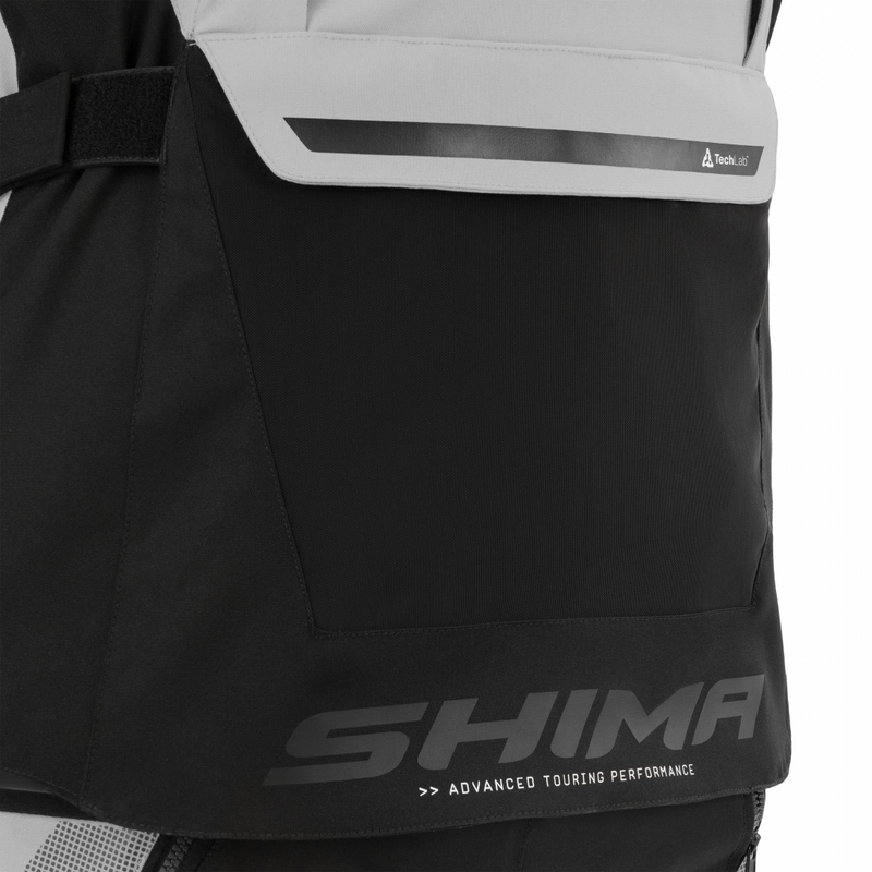 Chaqueta de moto Shima Hero 3.0 gris-amarillo flúor