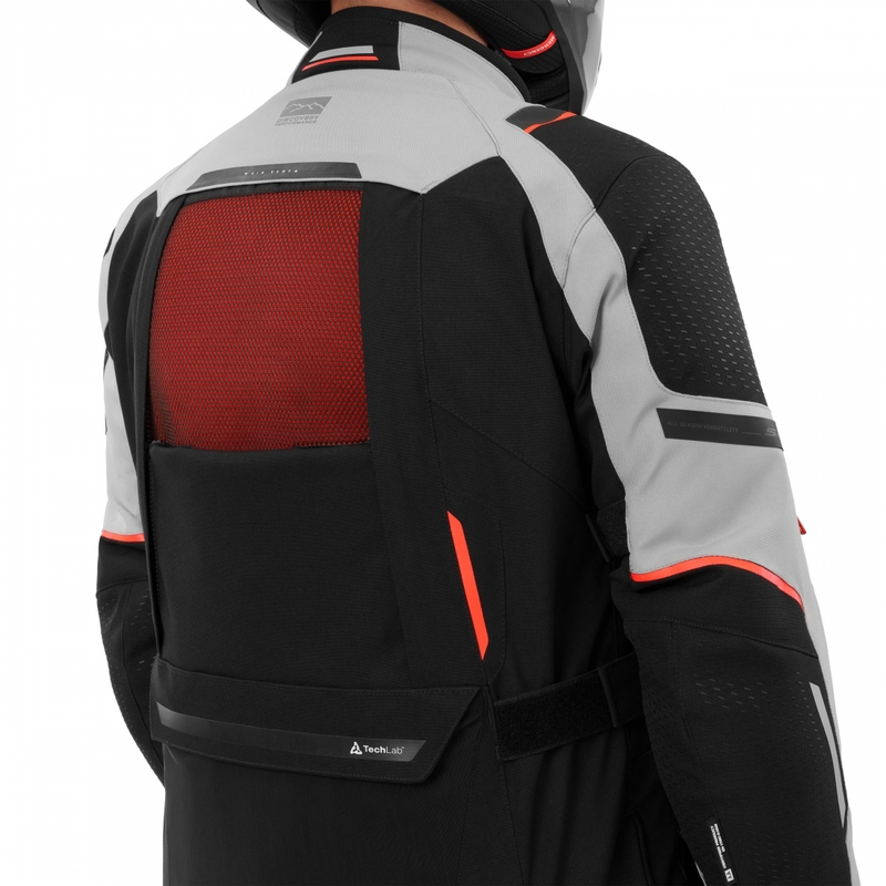 Chaqueta de moto Shima Hero 3.0 gris-roja