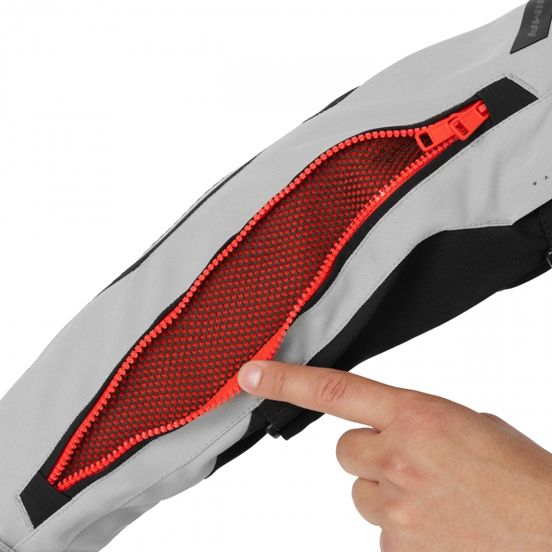 Chaqueta de moto Shima Hero 3.0 gris-roja