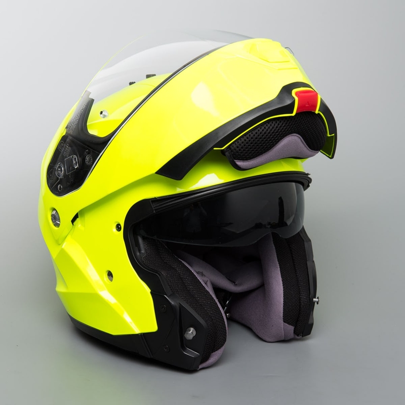 Vyklápěcí přilba na motorku HJC IS-MAX II fluo zelená