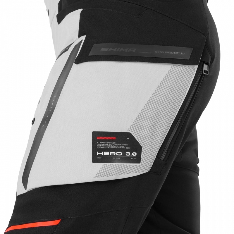 Pantalones de moto Shima Hero 3.0 gris-azul
