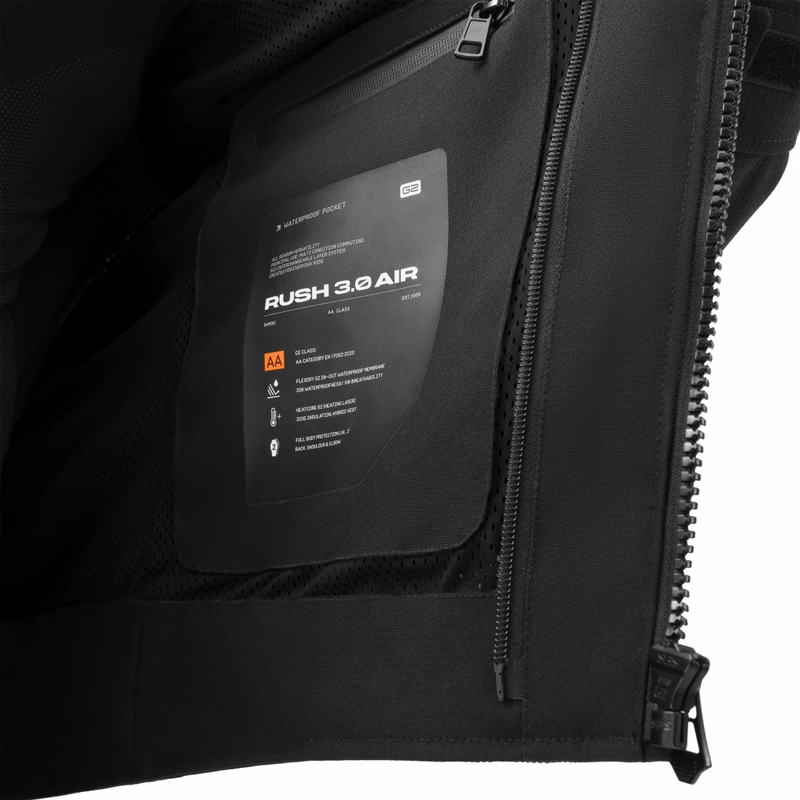 Chaqueta de moto Shima Rush 3.0 Air negra
