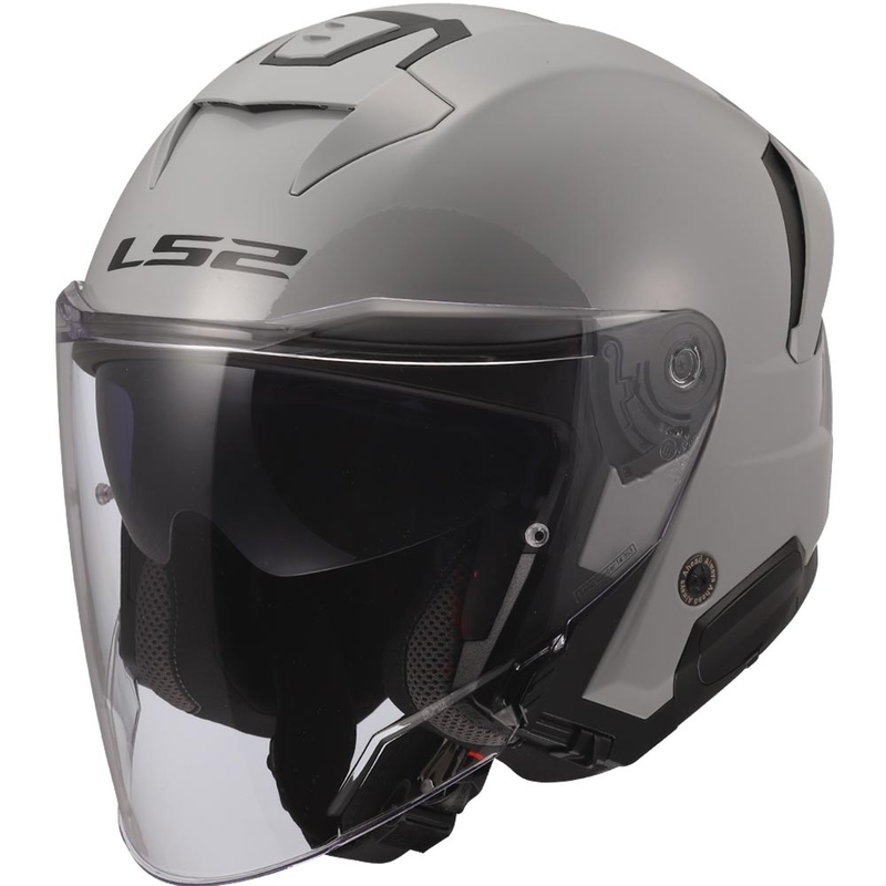 Casco de moto abierto LS2 OF618 Verso II Solid nardo gris