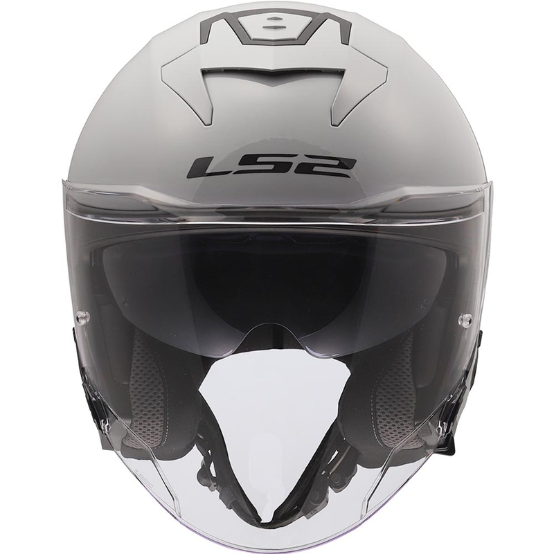 Casco de moto abierto LS2 OF618 Verso II Solid nardo gris