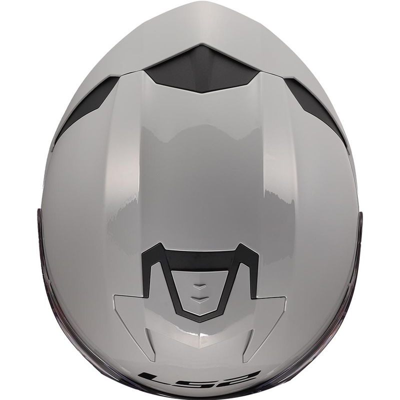 Casco de moto abierto LS2 OF618 Verso II Solid nardo gris