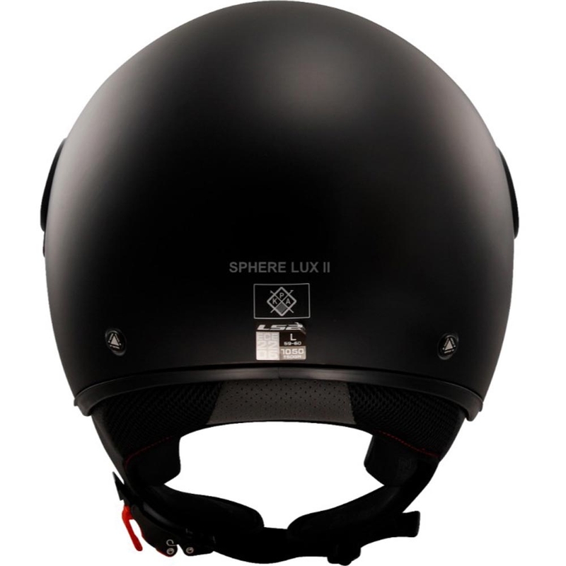 Casco de moto abierto LS2 OF558 Sphere Lux II Negro mate sólido