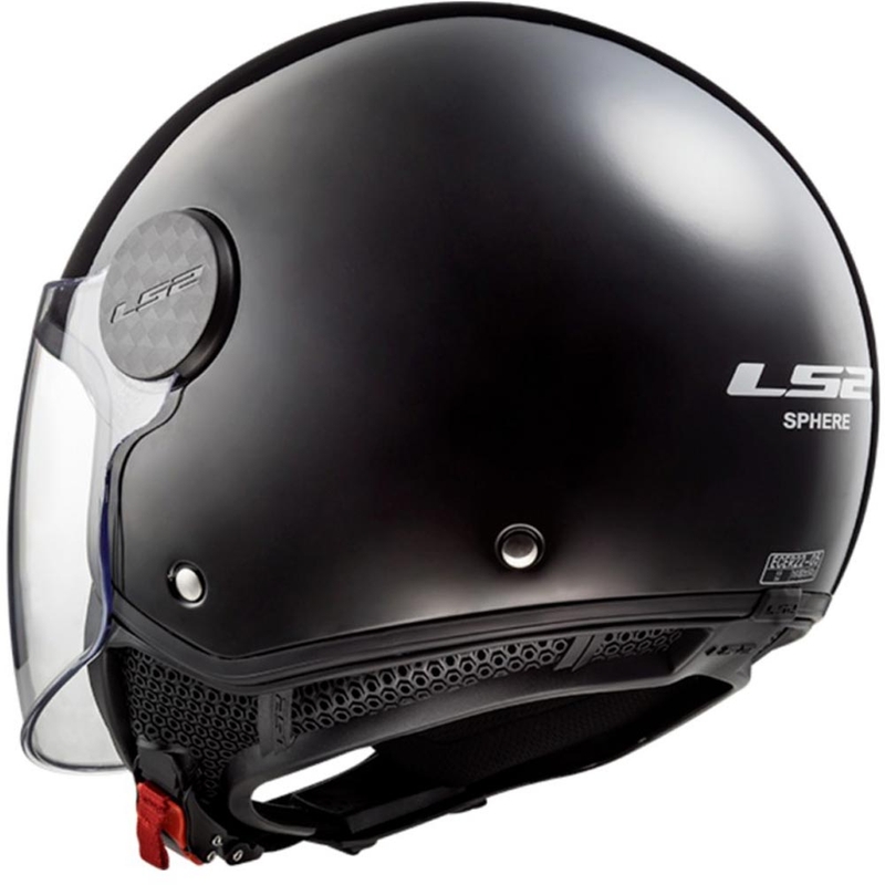 Casco de moto abierto LS2 OF558 Sphere II Solid negro mate