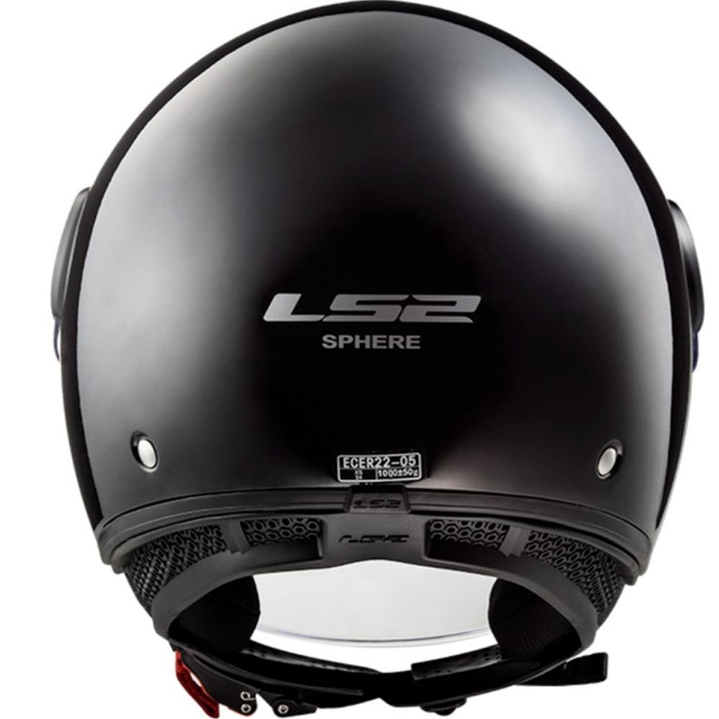 Casco de moto abierto LS2 OF558 Sphere II Solid negro mate