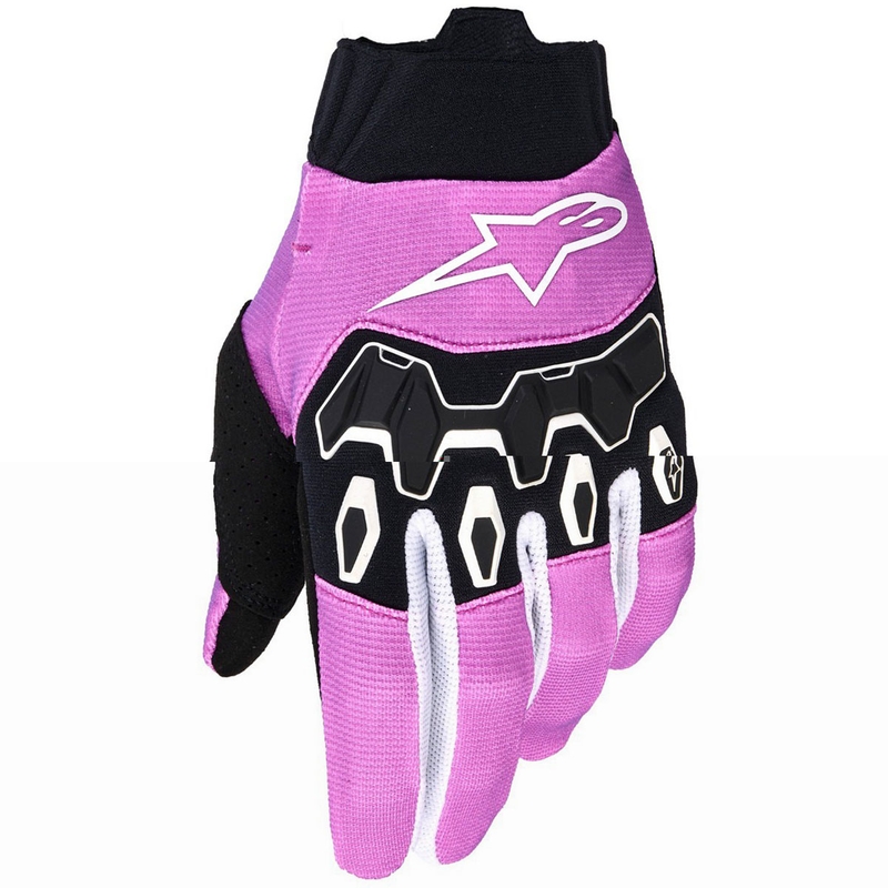 Guantes de motocross Alpinestars Stella Full Bore V2 para mujer (morado, blanco y negro)