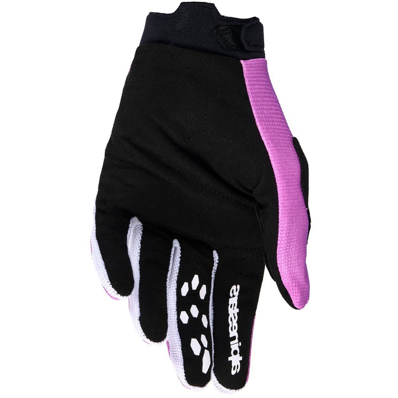Guantes de motocross Alpinestars Stella Full Bore V2 para mujer (morado, blanco y negro)