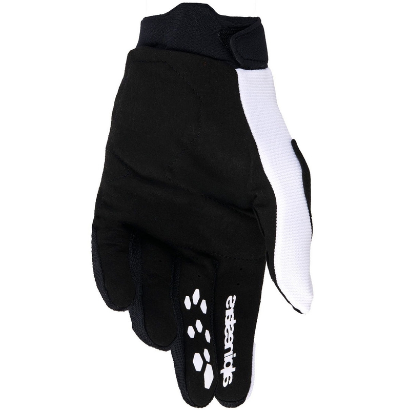 Guantes de motocross Alpinestars Stella Full Bore V2 para mujer (blanco, rosa fluorescente y negro)