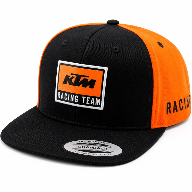 Gorra plana KTM Kids Team OS negro-naranja