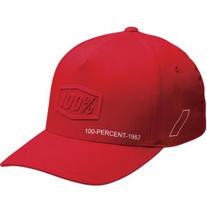 Gorra infantil 100% Shadow Snapback roja