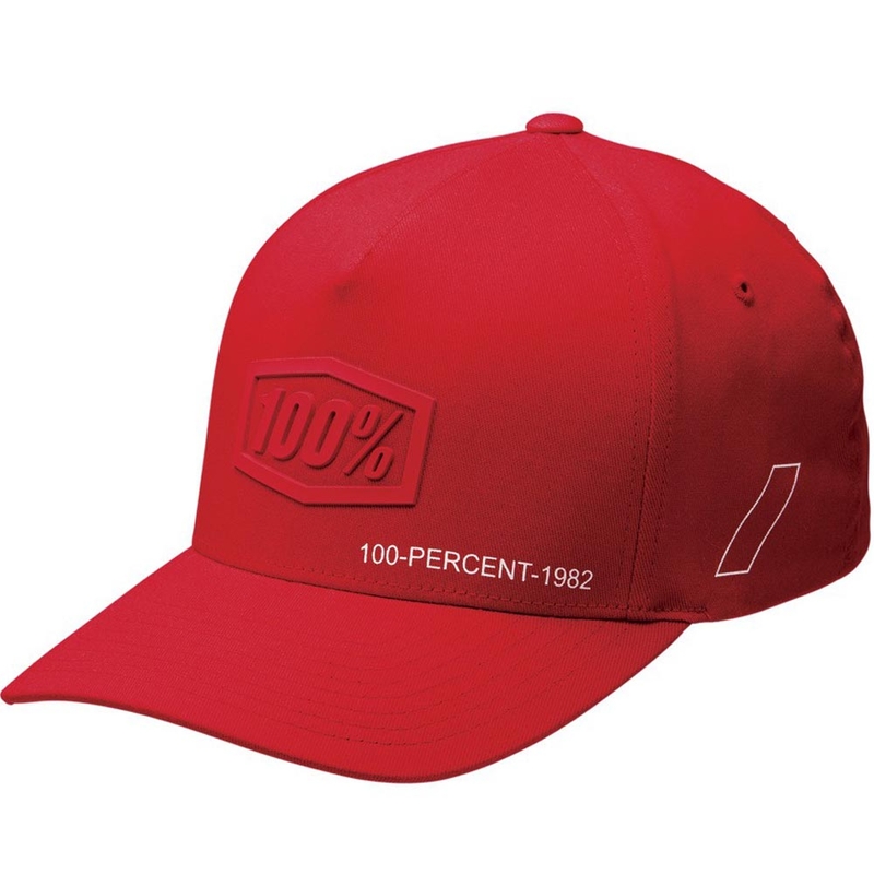 Gorra infantil 100% Shadow Snapback roja