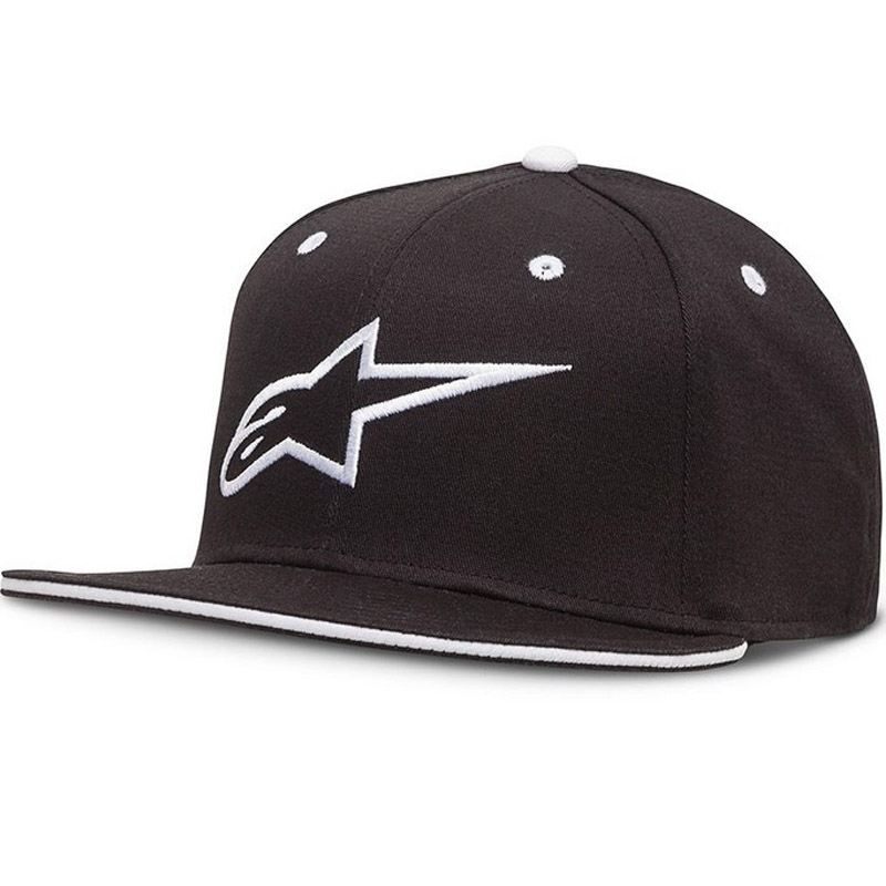 Gorra Alpinestars Ageless Flatbill Negra y Blanca
