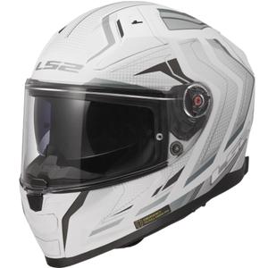 Casco integral de moto LS2 FF811 Vector II Alizer blanco mate
