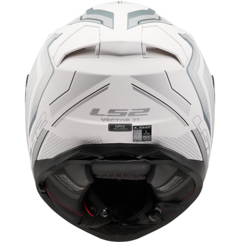 Casco integral de moto LS2 FF811 Vector II Alizer blanco mate