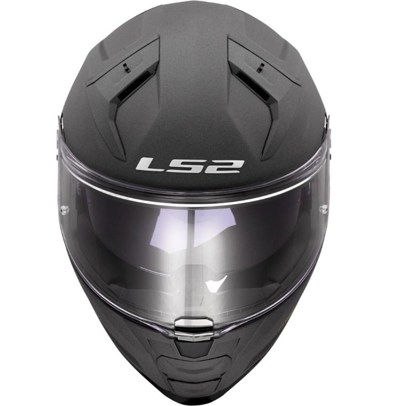Casco integral de motocicleta LS2 FF811 Vector II, color gris hormigón sólido.