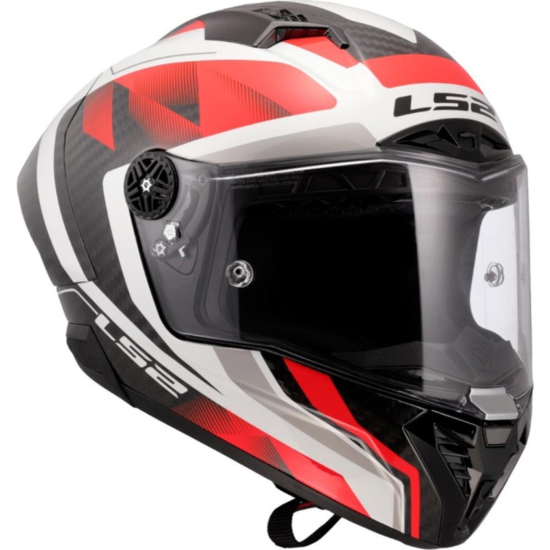 Casco integral de moto LS2 FF805 Thunder C GP Aero Raute blanco-rojo