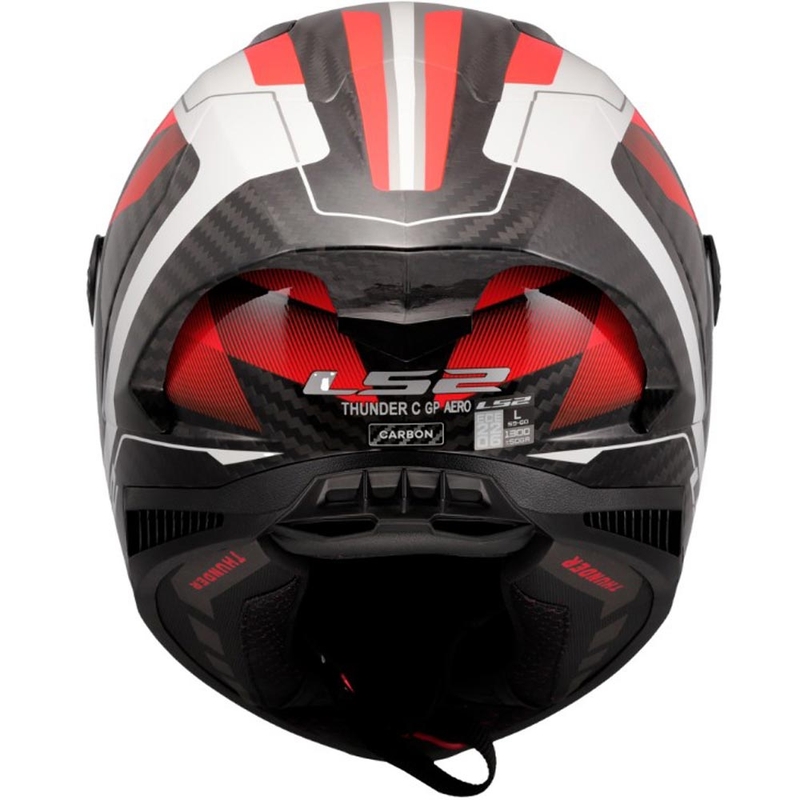 Casco integral de moto LS2 FF805 Thunder C GP Aero Raute blanco-rojo
