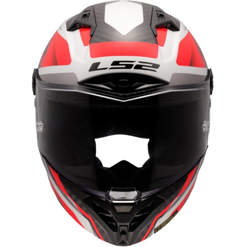 Casco integral de moto LS2 FF805 Thunder C GP Aero Raute blanco-rojo