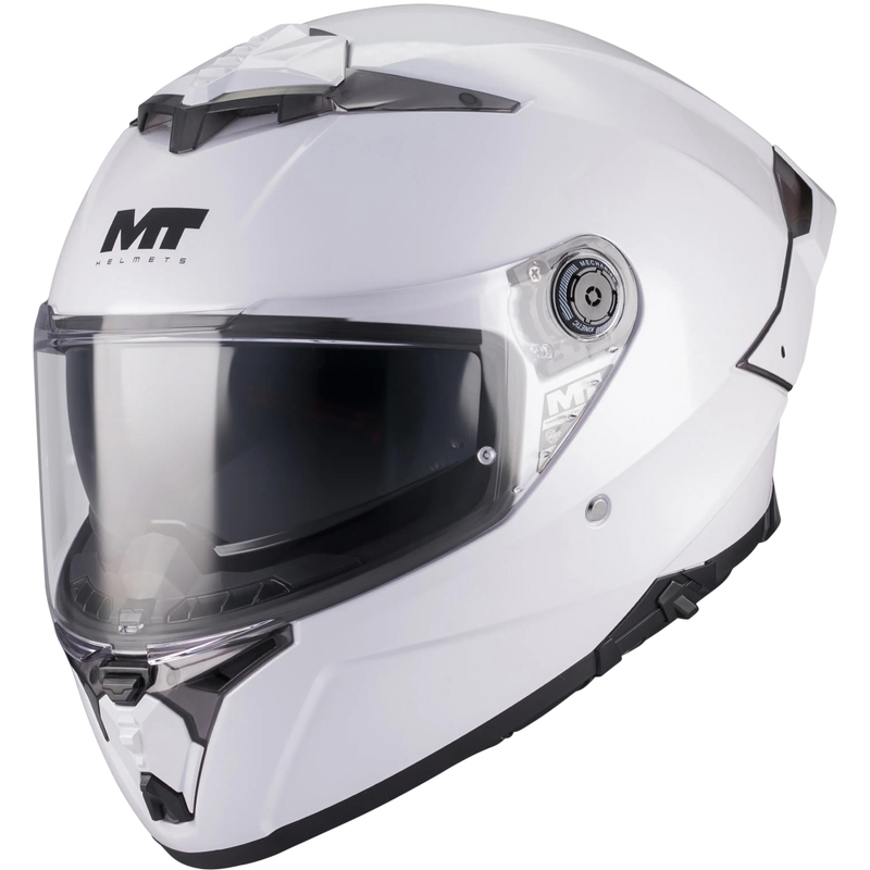 Casco integral de moto MT Thunder 4 R Pure A0 blanco