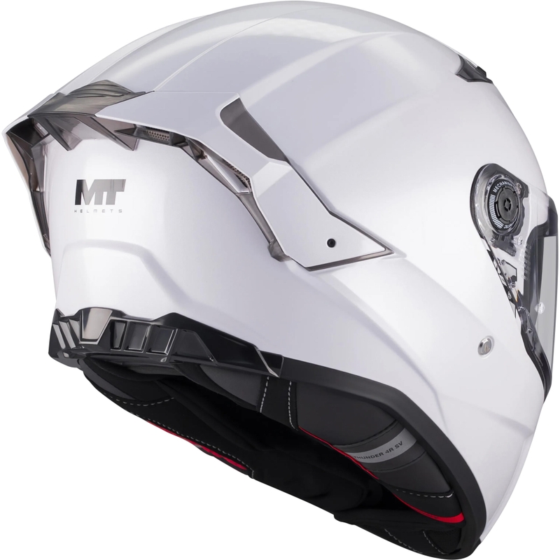 Casco integral de moto MT Thunder 4 R Pure A0 blanco