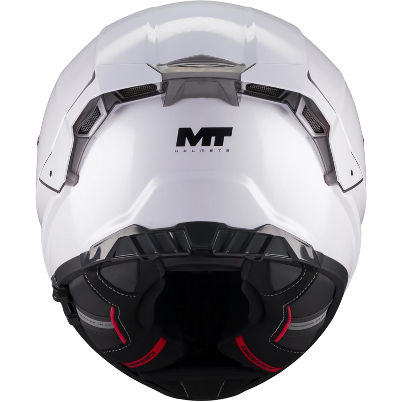 Casco integral de moto MT Thunder 4 R Pure A0 blanco