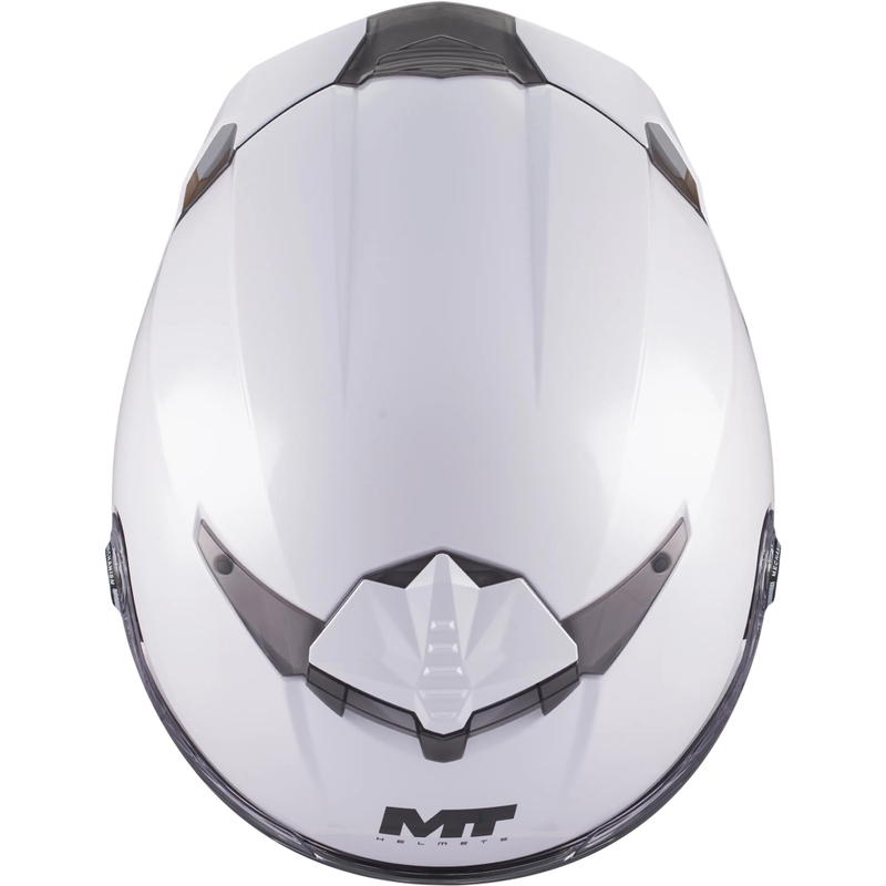 Casco integral de moto MT Thunder 4 R Pure A0 blanco