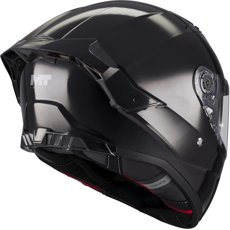 Casco integral de moto MT Thunder 4 R Pure A1 negro