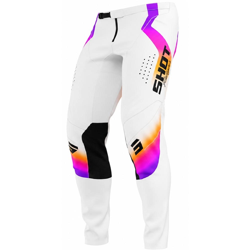 Pantalones de motocross Shot Contact Stream Kids blancos