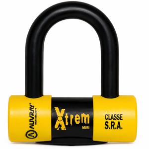 Candado de disco de freno AUVRAY Xtrem Mini negro-amarillo