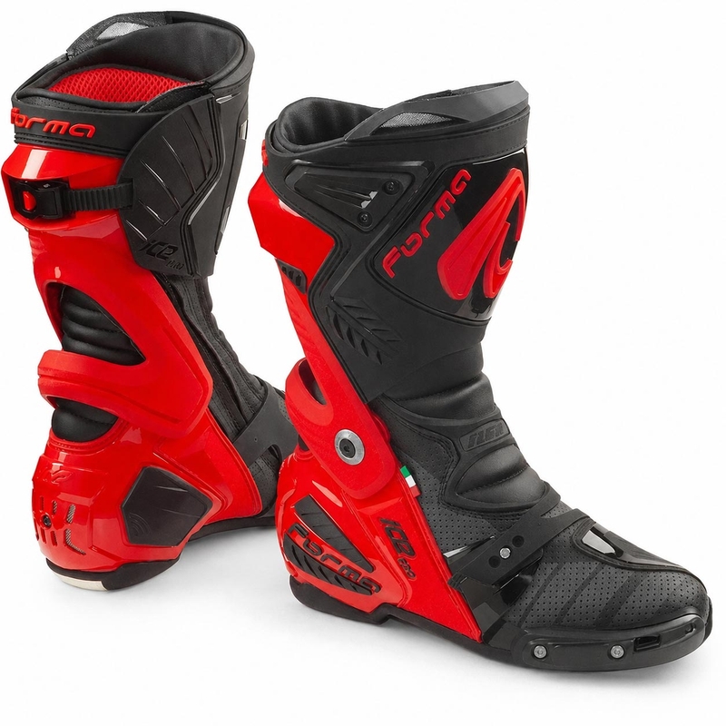 Botas de moto Forma Ice Pro Flow rojas y negras