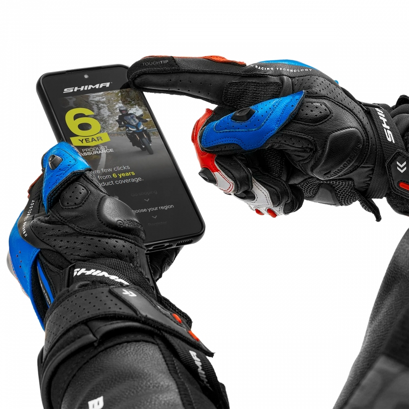 Guantes de moto Shima RS-3 azules