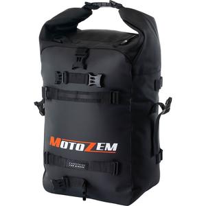 Bolsa impermeable para motocicleta MotoZem DryBag negra 27,5 l