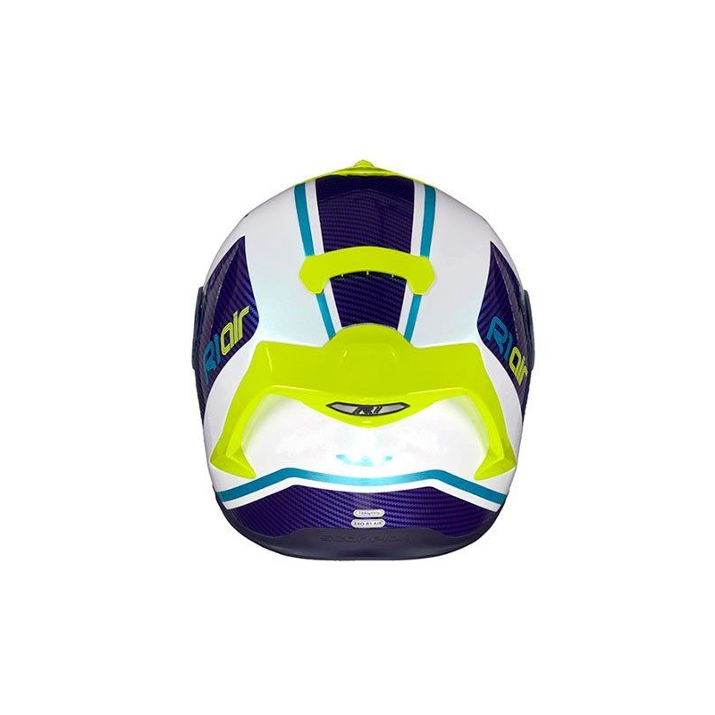 Integrální přilba Scorpion EXO-R1 Air Corpus bílo-modro-žlutá výprodej