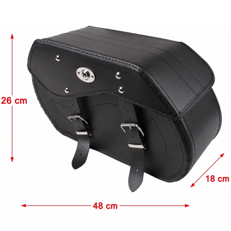 Bolsas de cuero para motocicleta Chopper RSA-12A con cerradura