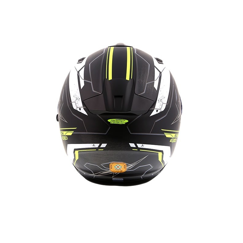 Integrální přilba Scorpion EXO-510 Air Cross černo-bílo-fluo žlutá výprodej