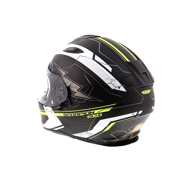 Integrální přilba Scorpion EXO-510 Air Cross černo-bílo-fluo žlutá výprodej