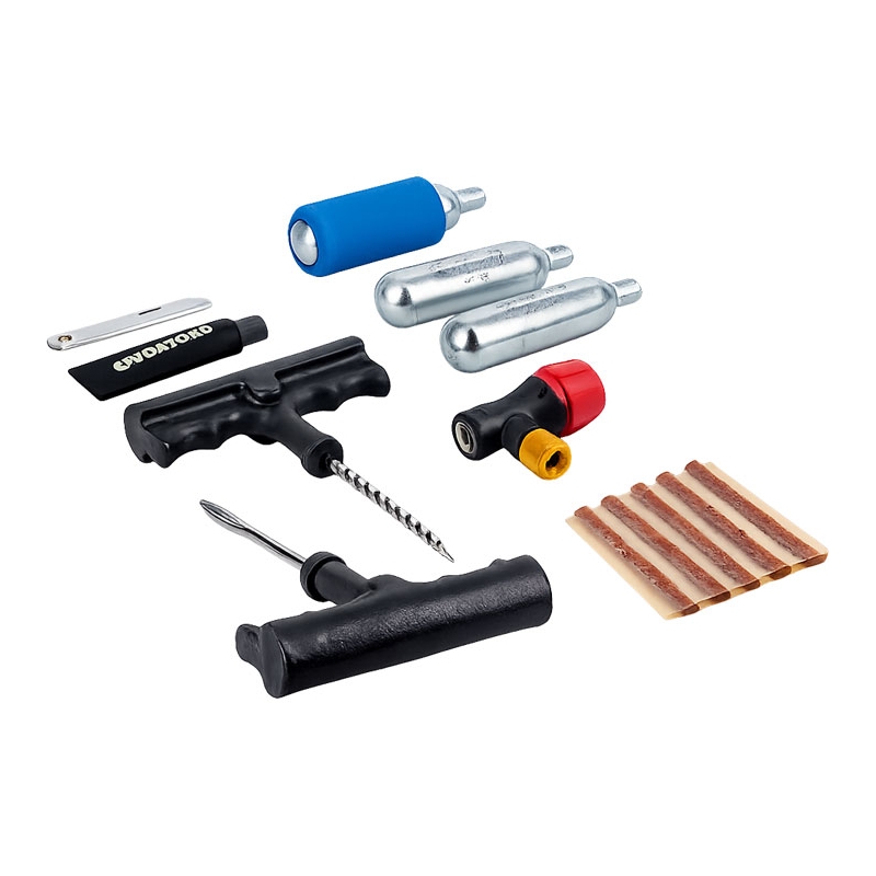 Kit de reparación de 12 piezas para neumáticos de motocicleta sin cámara Oxford