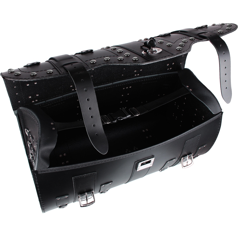 Chopper RSA-16B maletín de cuero para moto con cerradura
