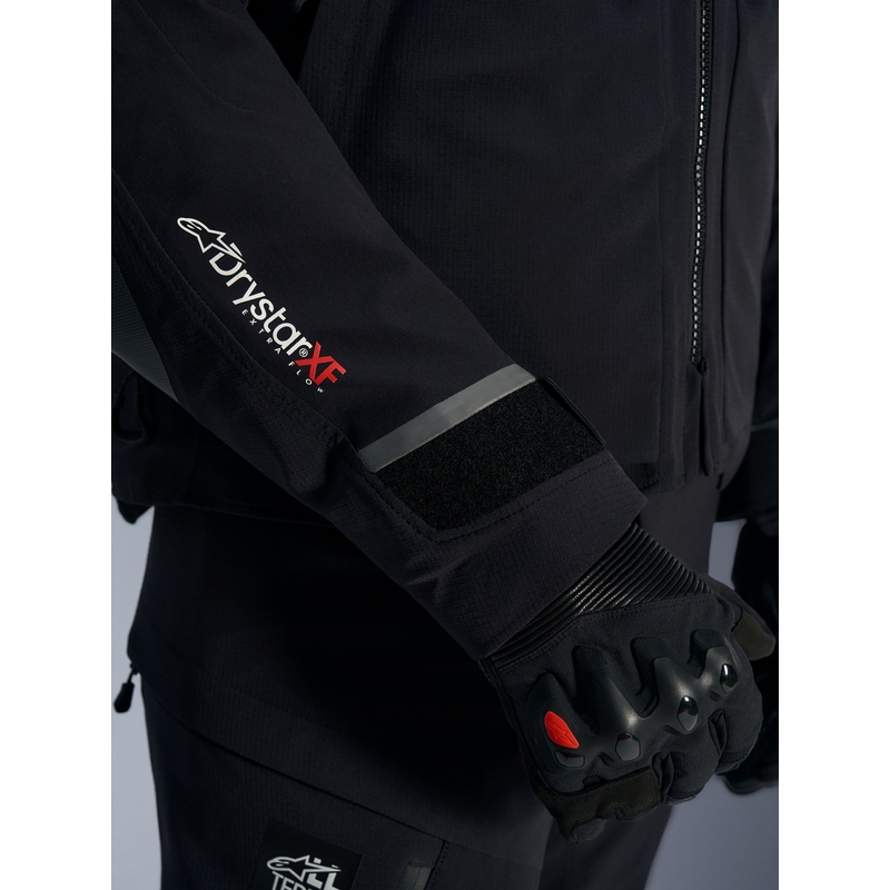Chaqueta de moto Alpinestars Andes PRO Drystar XF negra-gris oscuro
