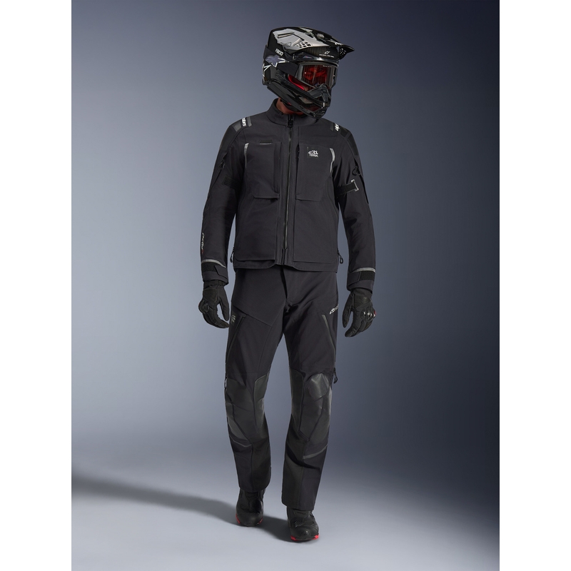 Chaqueta de moto Alpinestars Andes PRO Drystar XF negra-gris oscuro