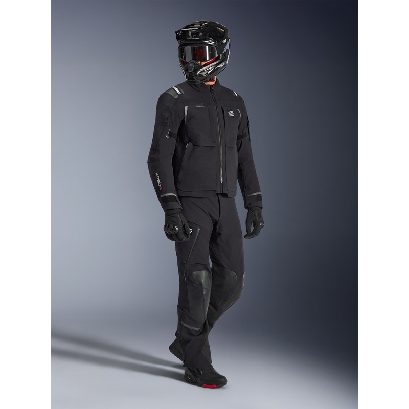 Chaqueta de moto Alpinestars Andes PRO Drystar XF negra-gris oscuro