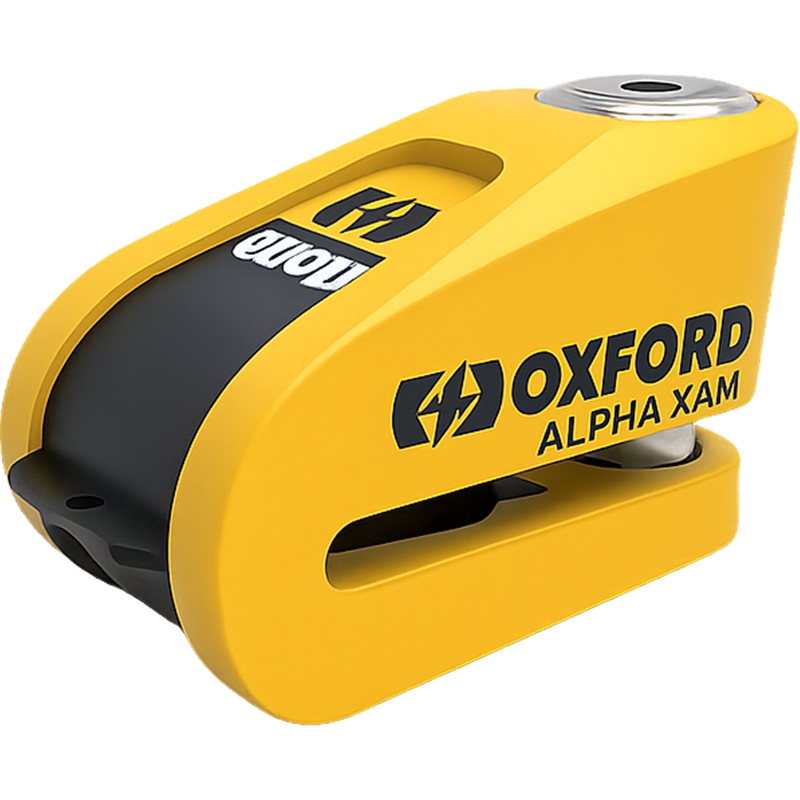 Candado de disco Oxford Alpha Alarm XA14 amarillo-negro