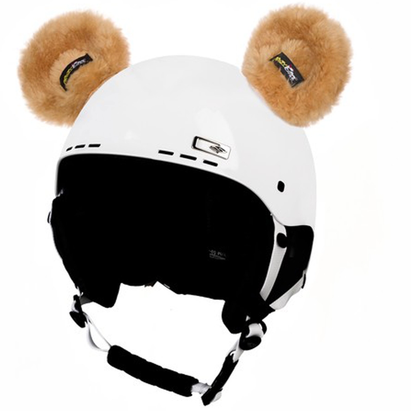Crazy Ears Osito beige con orejas de casco