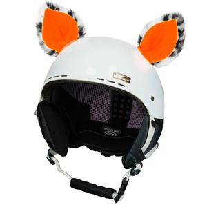 Orejas de casco Cat naranja neón
