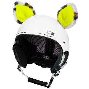 Orejas de casco Cat amarillo neón