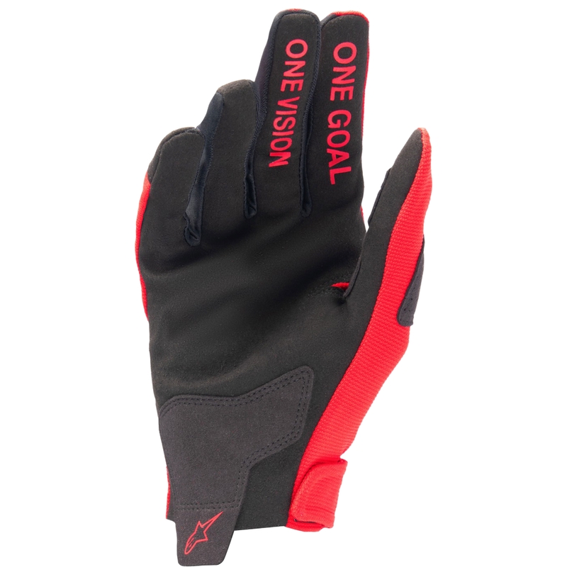 Guantes de motocross Alpinestars Radar rojo-plateado