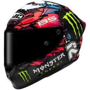 Casco integral de moto HJC RPHA 1 V2 Carbon Funky Diablo MC8 negro-multicolor